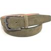 QUAMOD cintura uomo in pelle scamosciata larga 3,5 cm- 4 cm (35mm-40mm) | blu navy, marrone, taupe, nero, grigio, cognac | scamosciato con confezione regalo | produzione ecologica e leale
