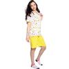 Leedya Pigiama Donna Primaverile Estivo in Cotone 100% - Manica Corta e Pantalone Corto Stile Basket, Fresco e Traspirante, Comfort Fit, Made in Italy
