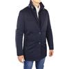 VEQUÈ Giubbotto Uomo Cappotto Giubbino Invernale Giacca Trench Lungo Elegante Sartoriale Impermeabile Casual Imbottito (IT, Numero, 56, Regular, Regular, Blu)