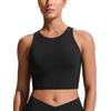 CRZ YOGA Racerback Taglio Corto Top Bikini | Imbottito, Coppa A-D, Scollo Alto, Nuoto, Tankino da Bagno per Donna