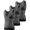 MEETYOO Canotta a Compressione da Uomo,Camicia Compressione Asciugatura Maglietta Senza Maniche Modellante e Snellente Body Shaper Tee Shirt Runnig Sportiva Fitness