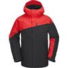 Volcom Giacca da sci invernale da uomo Primry Insulated Snowboard, Cremisi, Small