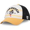 Von Dutch Cappello da uomo e donna, berretto da Trucker WILD GATO, regolabile, Bianco/Giallo/Nero, Taglia Unica