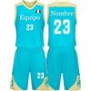 LAIFU Completo Basket Bambino Personalizzabile|Completino Basket per Uomo/Ragazzo/Bambin Personalizzato Nome Stampato Numero Logo