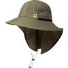 TOP-EX XL/XXL, cappello da sole impermeabile, da uomo, a tesa larga, per attività all'aperto, da trekking, con protezione per il collo, Safari, estivo, pieghevole, pieghevole