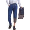 ziilay Jeans termici elasticizzati Tapered Slim Fit Super-Soft Fleece Pantaloni termici da uomo, jeans invernali imbottiti, 32W x 34L