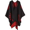 Comilaka Poncho Donna Mantella Maglione Aperto Oversize Poncho Moda Vintage Coperta Lungo Cardigan Maglione Cappotti Autunno Inverno
