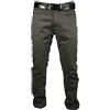 Mastino - Pantalone Uomo Felpato Imbottito Pile Termico Foderato Caldo Inverno Elastico Regular Fit da46 a 64 (IT, Numero, 56, Regular, Regular, Noce)