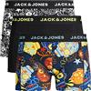 Jack & Jones - Boxer da uomo, confezione da 3 pezzi, in misto cotone Multicolore@10 M