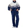 Generisch Set pigiama da uomo lungo in pile di corallo, pigiama invernale caldo e spesso, loungewear, top con collo alto con cerniera e pantaloni in pile, casual accogliente, abbigliamento da notte, tuta da