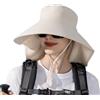 Vientiane Cappello da Sole Estivo Donna UPF 50+, Cappello Traspirante con Corda Antivento, Cappello da Sole Protettivo, per Giardinaggio,Viaggi,Escursionismo,Pesca Cappello Donna Estivo