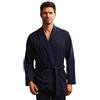 Il Granchio Giacca da Camera Uomo in Cotone Invernale Linea Prestige Taglie Calibrate - Vestaglia corta Pesante in Tessuto Punto Milano con Collo Sciallato Taglie Forti (IT, Testo, 4XL, Regular, Regular, Blu)