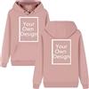ALRRGPB Felpa Personalizzata per Uomini e Donne Felpa Personalizzata Il Tuo Design Stampa Fai da Te Autunno Inverno Hooded Front & Back