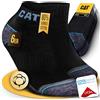 CAT CATERPILLAR POWER & COOL WORK SNEAKERS - 6 paia di calzini da lavoro per sneaker da lavoro, taglia 39-42, 43-46, 47-50