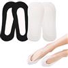 LECTNORE 4 Paia Calzini No Show Calzini Low Cut Calzini Invisibili Ultra Low Cut Calzini Antiscivolo con Strisce in Silicone per Sneaker Scarpe Tacco Alto Mocassino