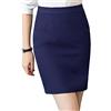 ZH8FCHAN Gonna A Tubino Corto Nero Donna Vita Alta Ginocchia Gonna Dritta Bodycon Midi Gonna Lunghezza al Ginocchio, Elasticizzata, Aderente E Longuette