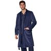 ADMAS Vestaglia Uomo Invernale Coral Fleece Blu con Cintura e Tasche - Calda Vestaglia Sciallata Effetto Velluto Art. 57431