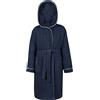 LAYNENBURG Premium Accappatoio per Bambini e Ragazzi con cappuccio - Ragazzo e Ragazza - 100% Cotone - OEKO TEX Standard 100 - soffice spugna - Taglia (122-128, Blu)