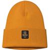 RefrigiWear Cappello Clark Hat B31918 B01406 Berretto Giallo Senape con Risvolto e Patch Logo Cuffia in Maglia Unisex