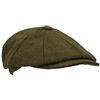 WALKER AND HAWKES - Cappellino Derby Charlie Baker Boy a 8 Pannelli in Tweed - Salvia Oscura - S (57cm)