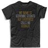 3styler T-Shirt Uomo Nera My Name is Giovanni Giorgio - Punk Tshirt - Linea Amazink - Cotone Fiammato (Slub) 150 gr/mq