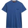 Superdry Maglietta da uomo lavata Essential con tasca, Supermarine slavato blu navy, XL