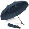 ZOMAKE Ombrello Pieghevole, Ombrelli Pioggia Piccolo Antivento da Viaggio, Umbrella Resistenti Grande Portatile Automatico, Ombrellini Compatto Leggero al Vento Forte per Uomo Donna (Blu)