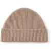 Villand Cappello a Coste in Cashmere al 100% per Uomo, Cuffia Invernale da Sci in Cashmere Puro Ultra Morbida (Camel)