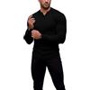 Agilelin Magliette Costine da Uomo,T-Shirt Manica Lunga/Corta,Maglia Piccolo Collo a V