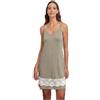 Generico Andra Camicia da Notte Donna Spalla Stretta in Viscosa Elasticizzata con Dettagli in Pizzo - Art. 9969 Elegante e Confortevole