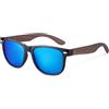 MIAROZ Occhiali da Sole Polarizzati per Uomo e Donna: Legno Naturale Ultraleggero Lenti TAC Protezione UV - Ideali per Attività All'Aperto Pesca Trekking Camping Feste (Blu ghiaccio)