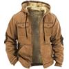 Meaunzyl Giacca Invernale Uomo Calda Giubbotto in Pile Media Lunghezza Parka con Cappuccio Staccabile Spesso Antivento Cappuccio Casual Capotti Idrorepellente Outdoor Uomo con Tasca