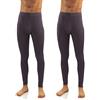 sesto senso Uomo 2 Pack Calzamaglia Lunga Intimo Uomo k2 (Grafite, XXL)