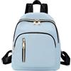 YANAIER Mini zaino per donne e ragazze, alla moda, antifurto, zaino da scuola da donna, Azzurro, Small