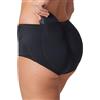 Leonisa Braga Ralza Gluteos con Imbottitura Rimovibile - Stile Culotte Magic Benefit, Nero, S