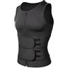 HAIYANG Allenatore For La Vita Da Uomo - Corsetto For Uomo Sportivo Gilet Modellante For Il Corpo Tuta Sportiva, Cintura For Esercizi E Cintura For La Pancia Della Birra S-3XL ( Color : Noir , Size : 3XL )