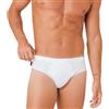 Ludor Liabel Slip Uomo in Cotone. Confezione da 3 o 6 Mutande da Uomo Bianche o Colorate.Taglie Over Size in 100% Cotone Traspirante (IT, Testo, 3XL, Regular, Regular, 6, Bianco)