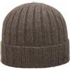 Melegari Berretto Cuffia Beanie Trento | 100% Cashmere | Made in Italy | Unisex (Marrone Melange)