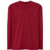 El Búho Nocturno Maglietta Pigiama Uomo Cotone Maniche Lunghe Unito T-Shirt Uomo, 100% Cotone, Rosso 7531, L