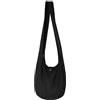 PANASIAM Shoulderbag, HEMP, black in M