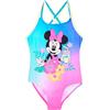 Disney Minnie Mouse Costume da Bagno per Ragazze, Costume Intero Estivo per Bambine, Taglie 3 a 8 Anni (IT, età, 6 Anni, Regular, Multicolore)