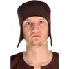 Hemad - Cappello medievale Kahedins in lana feltro, marrone, nero, grigio, rosso | Taglia M, L, XL | Abbigliamento LARP, marrone, M