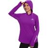 Bassdash Felpa da Donna Cappuccio UPF 50+ Protezione Solare UV Protezione Solare Maniche Lunghe con Camicie con Cappuccio Leggero per Escursionismo attività All'Aperto Corsa Pesca FS04W