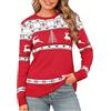Totatuit Maglione Natalizio da Donna Maglione Lavorato a Maglia Maglione Invernale da Donna con Fiocchi di Neve e Renne