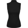 Prime fashions - New Ladies Turtle Neck Sleeveless Stretch Plain Polo Top Women's Jumper - Casual Wear - Roll Neck - Summer Wear