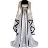 Rrongwn Abito da donna medievale in corpetto rococò regina abiti grandi dimensioni abito da ballo barocco abito da festa principessa vittoriana vestito retrò gotico abito da cocktail Halloween