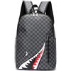 Syzplnwy Borsa da viaggio esterna per campeggio da uomo di grande capacità per il tempo libero Shark Zaino Business