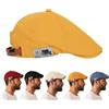 bergxperten Gentiluomo Berretto Estivo, Coppola Uomo Estiva Regolabile Berretto Piatto Basco Leggero Cotone Traspirante Profilo Basso Cappello Casual Unisex Protezione Solare Cappello Urbano