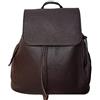 Bottega Carele Zaino Donna in vera pelle made in Italy BC716 (Testa di moro)