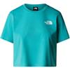 THE NORTH FACE NF0A87U4E6F W Simple Dome Cropped Slim Tee T-Shirt Donna VISTULA Blue Taglia S
